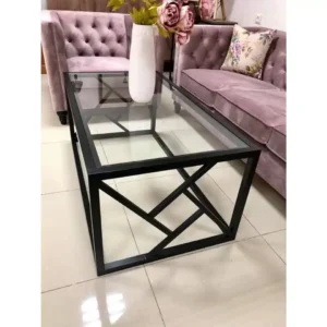 ترابيزة انتريه زجاج مستطيلة