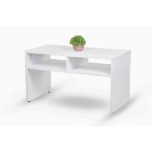 ترابيزة خشب للركنة لون أبيض