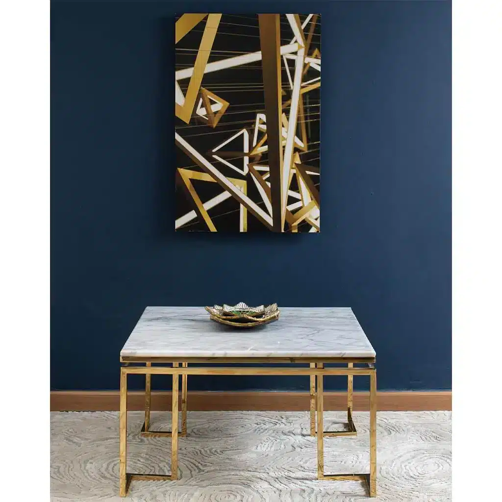 ترابيزة قهوة حديد برخامة