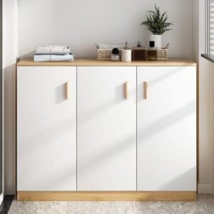 جزامة خشب مودرن 3 أبواب (120×100×40 سم)