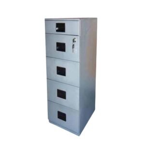 خزانة مكتب حديد بأقفال (138×50×50 سم)