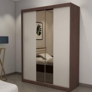 دولاب ملابس بأبواب جرار (210×160×60 سم)