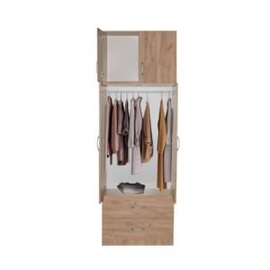 دولاب ملابس خشب صغير - موفر للمساحة