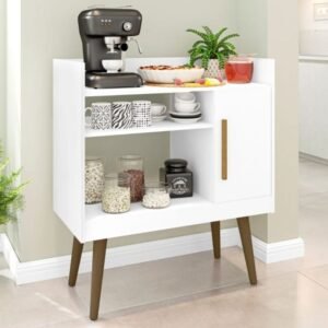 ركنة قهوة مودرن خشب باللون الأبيض