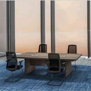 طاولات اجتماعات خشب مع 4 كراسي (240×120×75 سم)