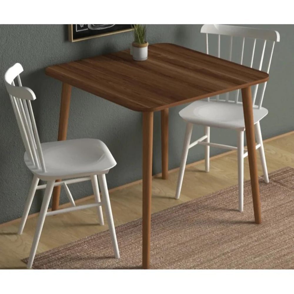 طاولة قهوة خشب مع كرسيين