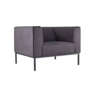 كرسي انتريه رمادي ثابت