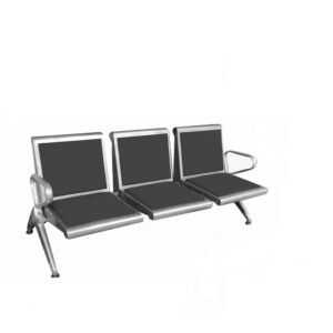 كرسي انتظار ثلاثي ستيل