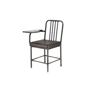 كرسي محاضرات معدني مع طاولة جانبية