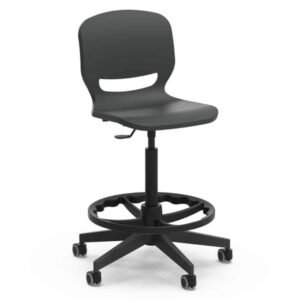 كرسي دوار للأطفال مع مسند قدم