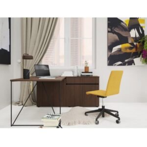 مكتب خشب زاوية للمكتب أو المنزل