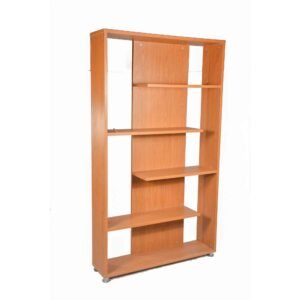 مكتبة خشب بسيطة للكتب والديكورات